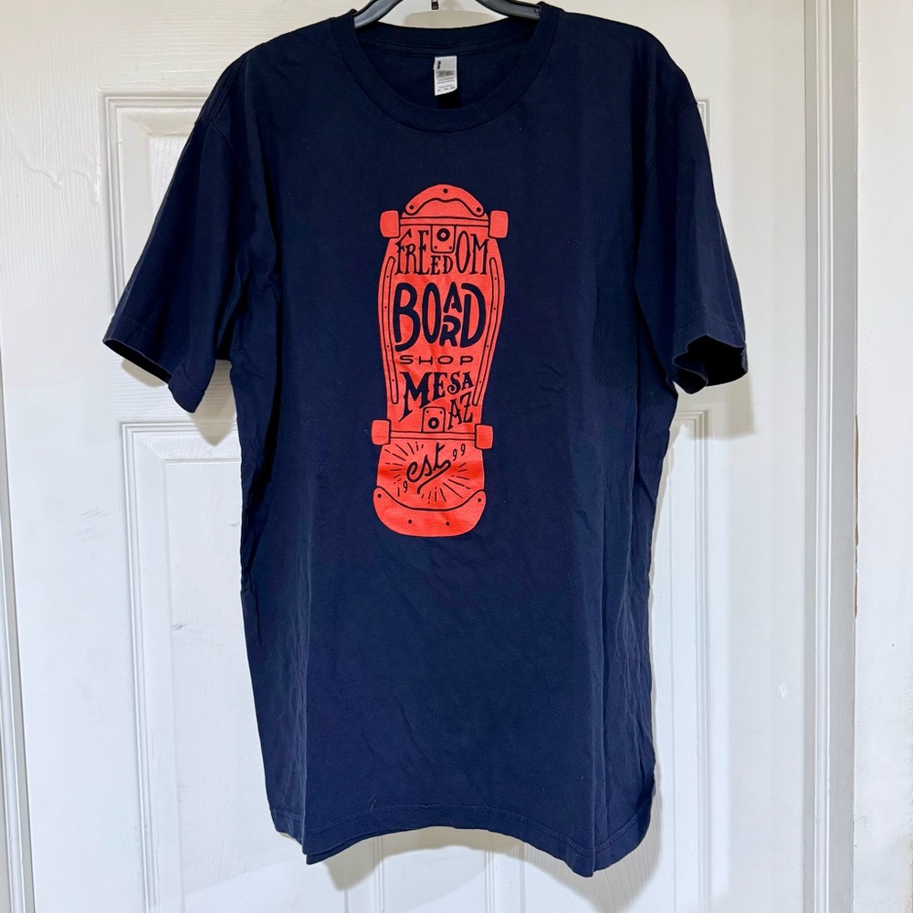 American Apparel Navy Skater Tee